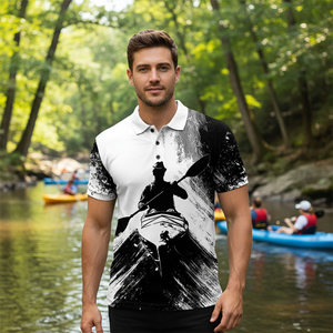 Black And White Kayaking Lover All Over Print Shirt