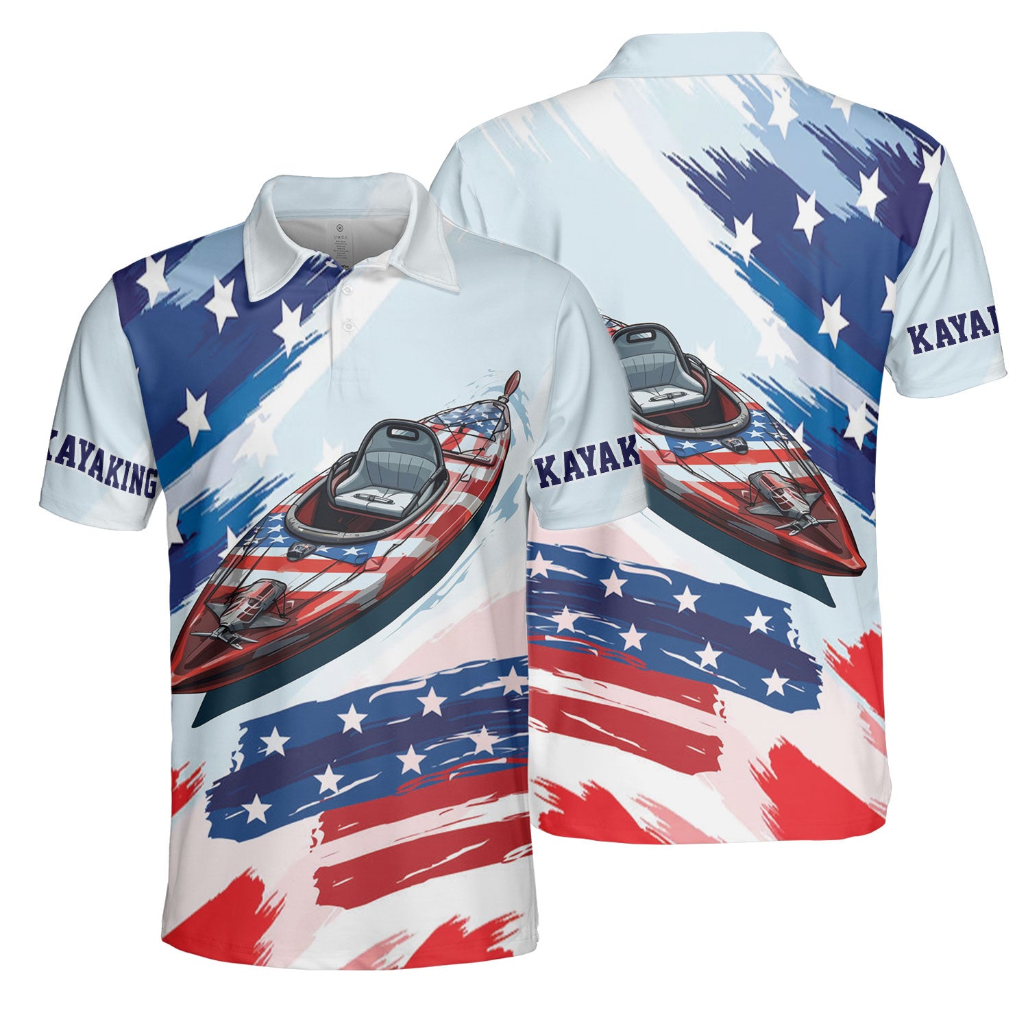 Custom Name Kayaking America All Over Print Shirt