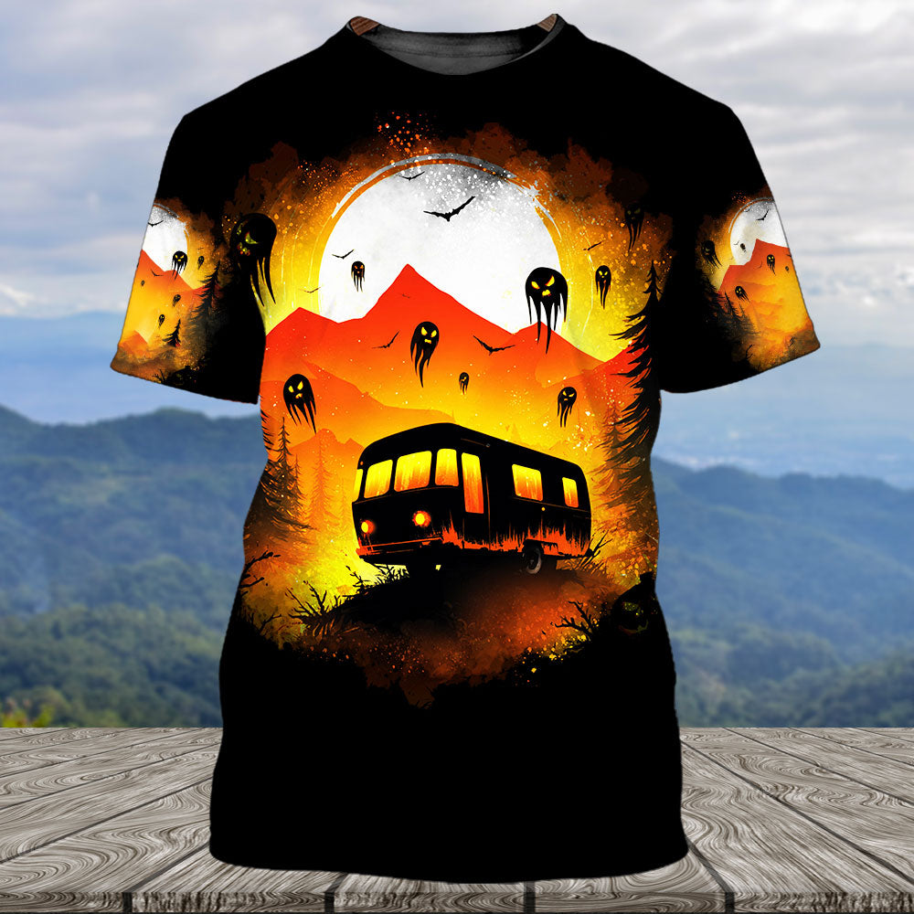 Haunted Camping Car All Over Print Shirt