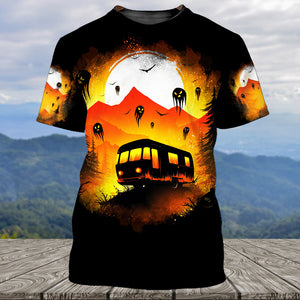 Haunted Camping Car All Over Print Shirt