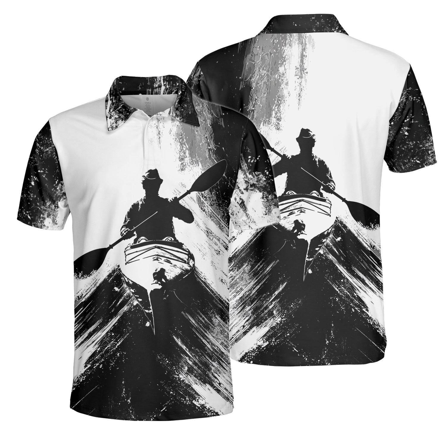 Black And White Kayaking Lover All Over Print Shirt