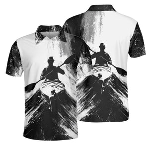 Black And White Kayaking Lover All Over Print Shirt