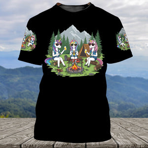 Some Girls Go Camping And Drink Too Much All Over Print Shirt