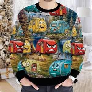 Funny Teardrop Trailer Ugly Sweater