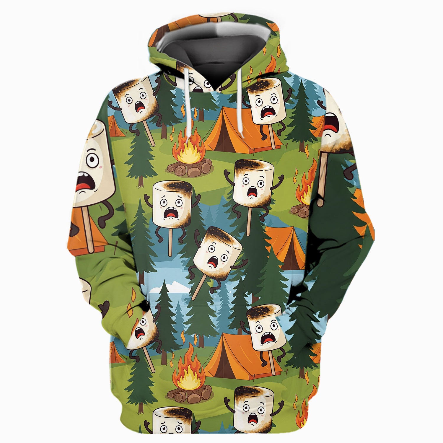 Funny Burnt Marshmallow All Over Print Shirt