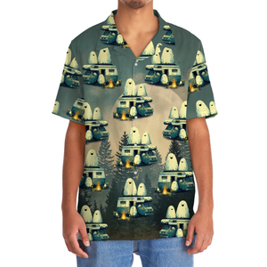 Ghostly Campfire Adventure Hawaiian Shirt