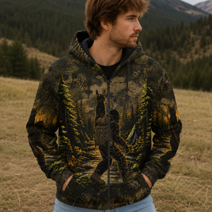 Bigfoot Camouflage Hunting All Over Print Shirt