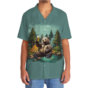 Camping Solves Most Of My Problems Beer Solves The Rest Hawaiian Shirt