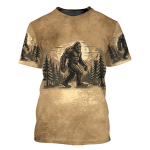 Vintage Sasquatch Not All Who Wander Are Lost All Over Print Shirt