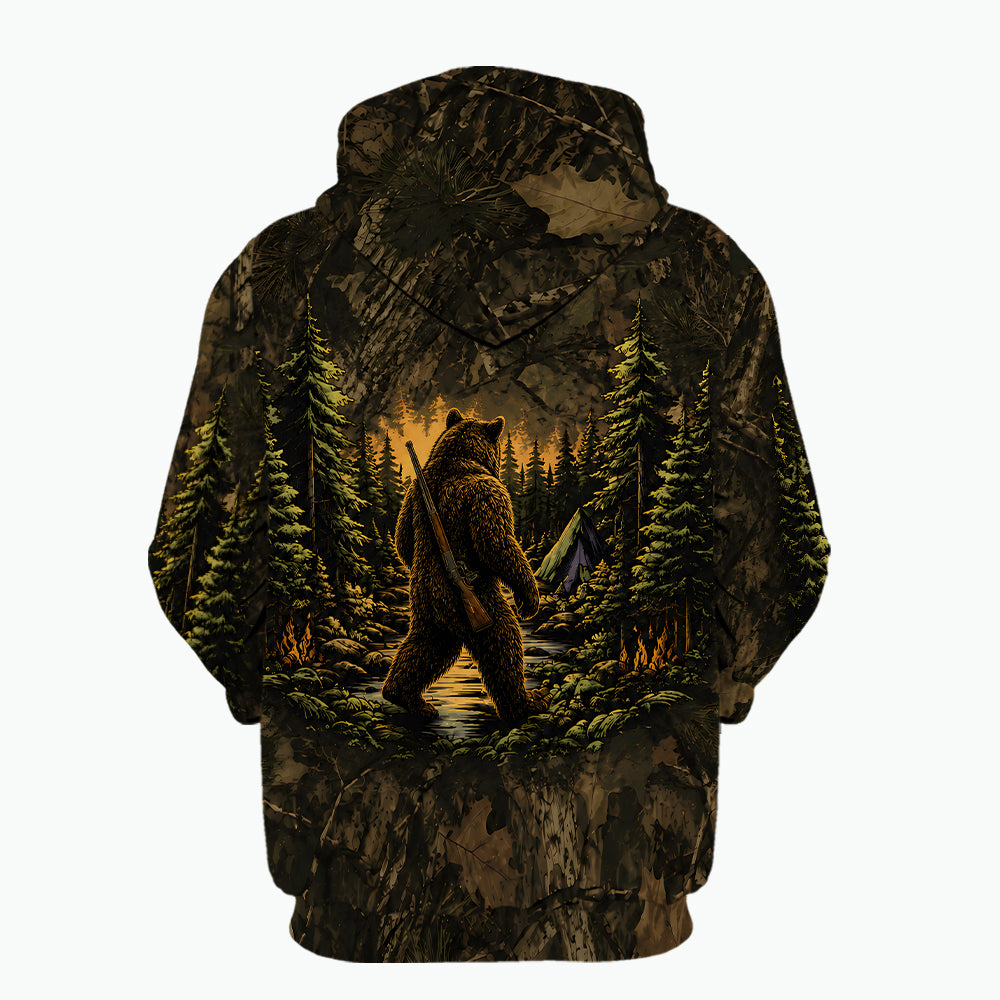 Brown Bear Camouflage Hunting All Over Print