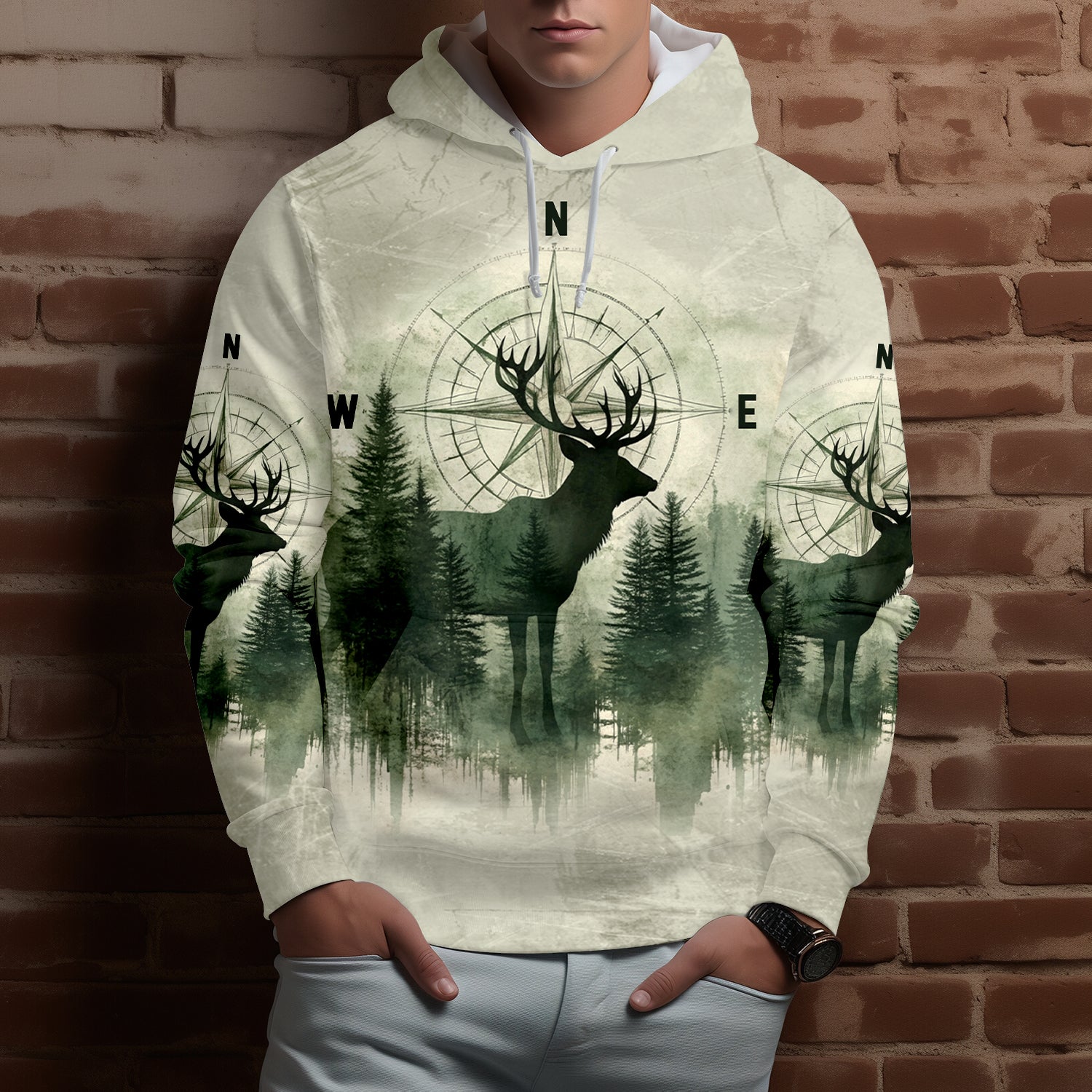 Into The Forest Deer Exposure All Over Print Shirt
