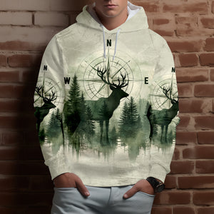 Into The Forest Deer Exposure All Over Print Shirt