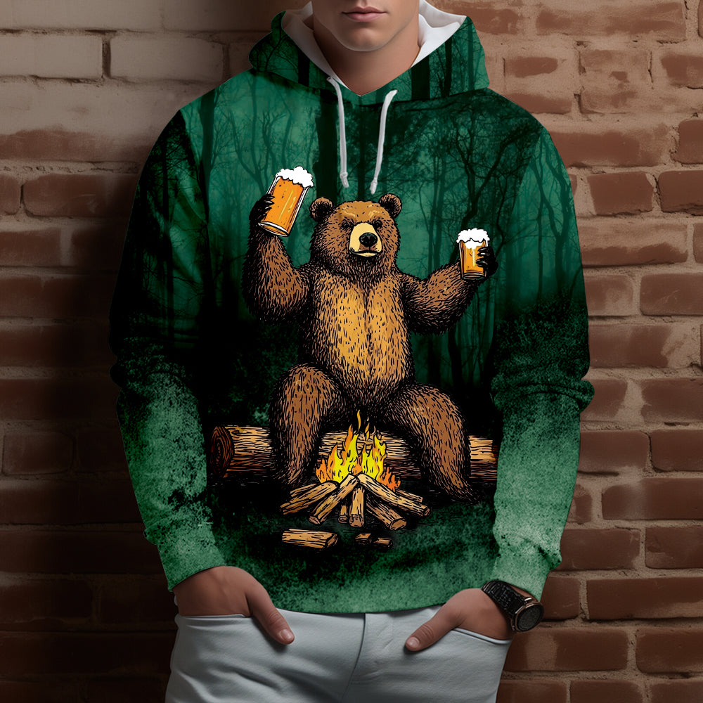 I Hate People Drinking Bear All Over Print Shirt