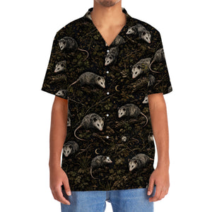 Opossum Camo Forest Hawaiian Shirt