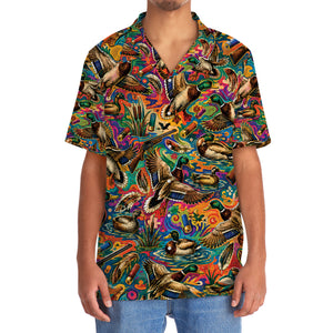 Psychedelic Duck Hunting Hawaiian Shirt