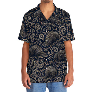 Midnight Porcupine Paisley Hawaiian Shirt