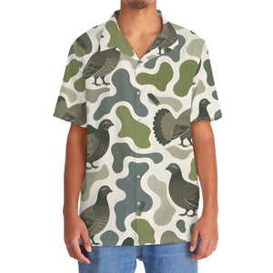 Grouse Camouflage Hunting Funny Pattern Hawaiian Shirt