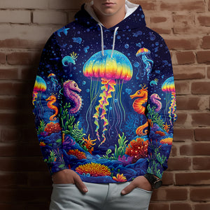 Saltwater Heals Everything Jellyfish All Over Print Shirt