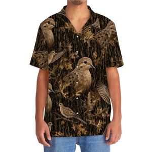 Vintage Wild Dove Art Camo Hawaiian Shirt