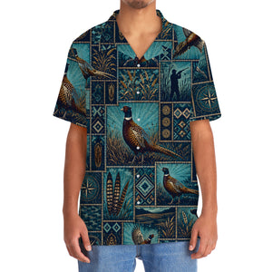 Pheasant Hunting Vintage Pattern Hawaiian Shirt