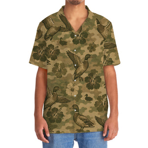 Duck Hibiscus Camouflage Hawaiian Shirt
