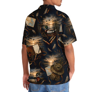 Vintage Duck Hunting Field Journal Hawaiian Shirt