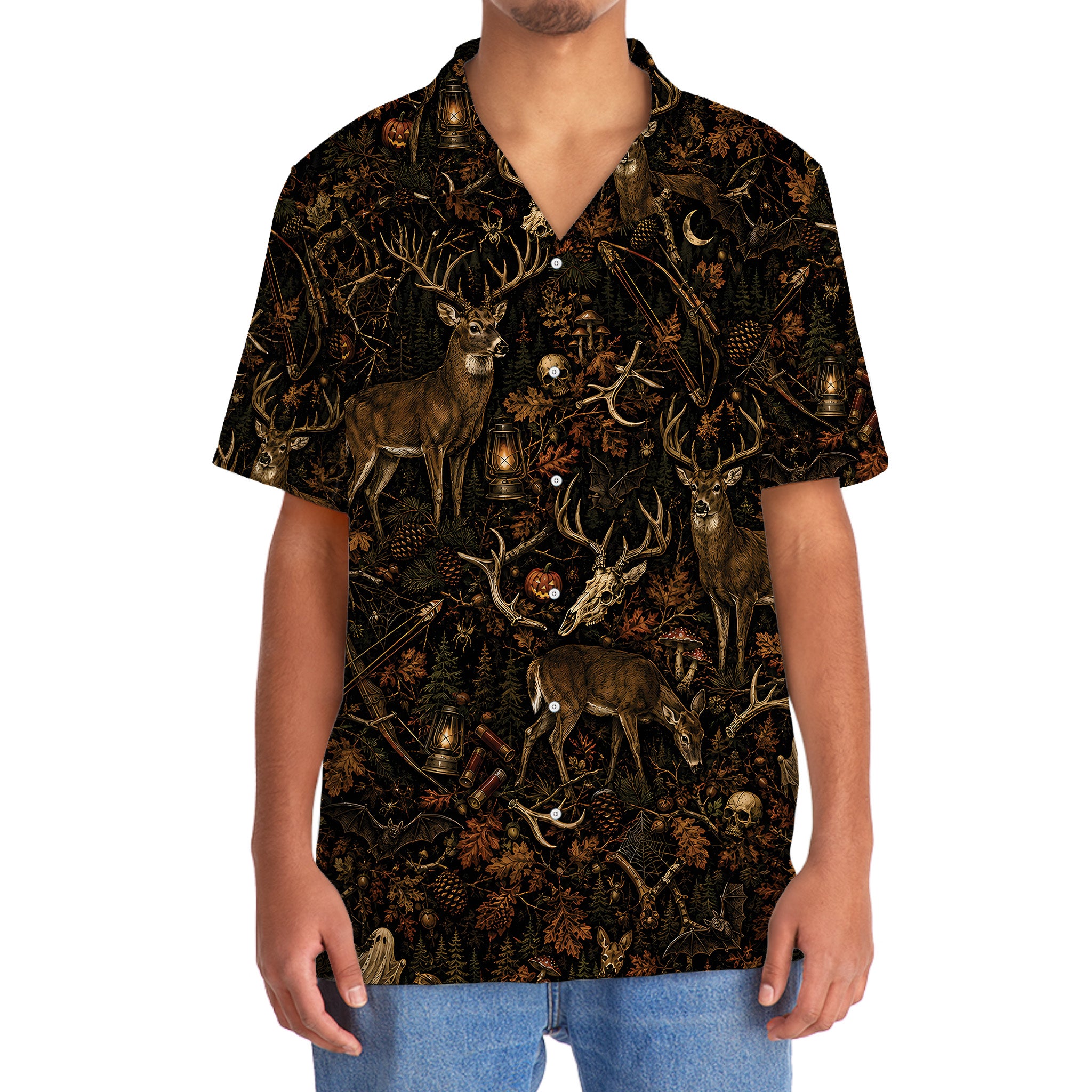 Deer Hunting Halloween Hawaiian Shirt