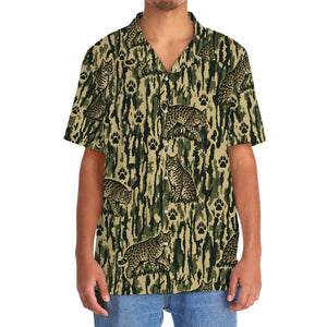 Bobcat Stripe Camouflage Hawaiian Shirt