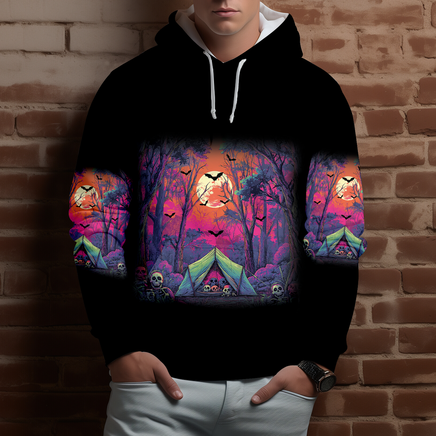 Skull Tent Adventure All Over Print Shirt