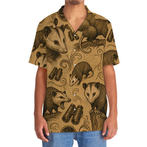 Opossum Hunting Vintage Artwork Hawaiian Shirt