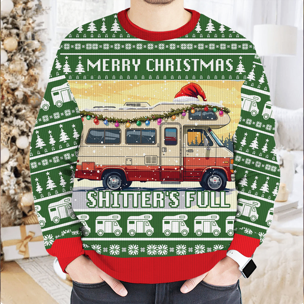 Merry Christmas Shitter's Full Ugly Sweater