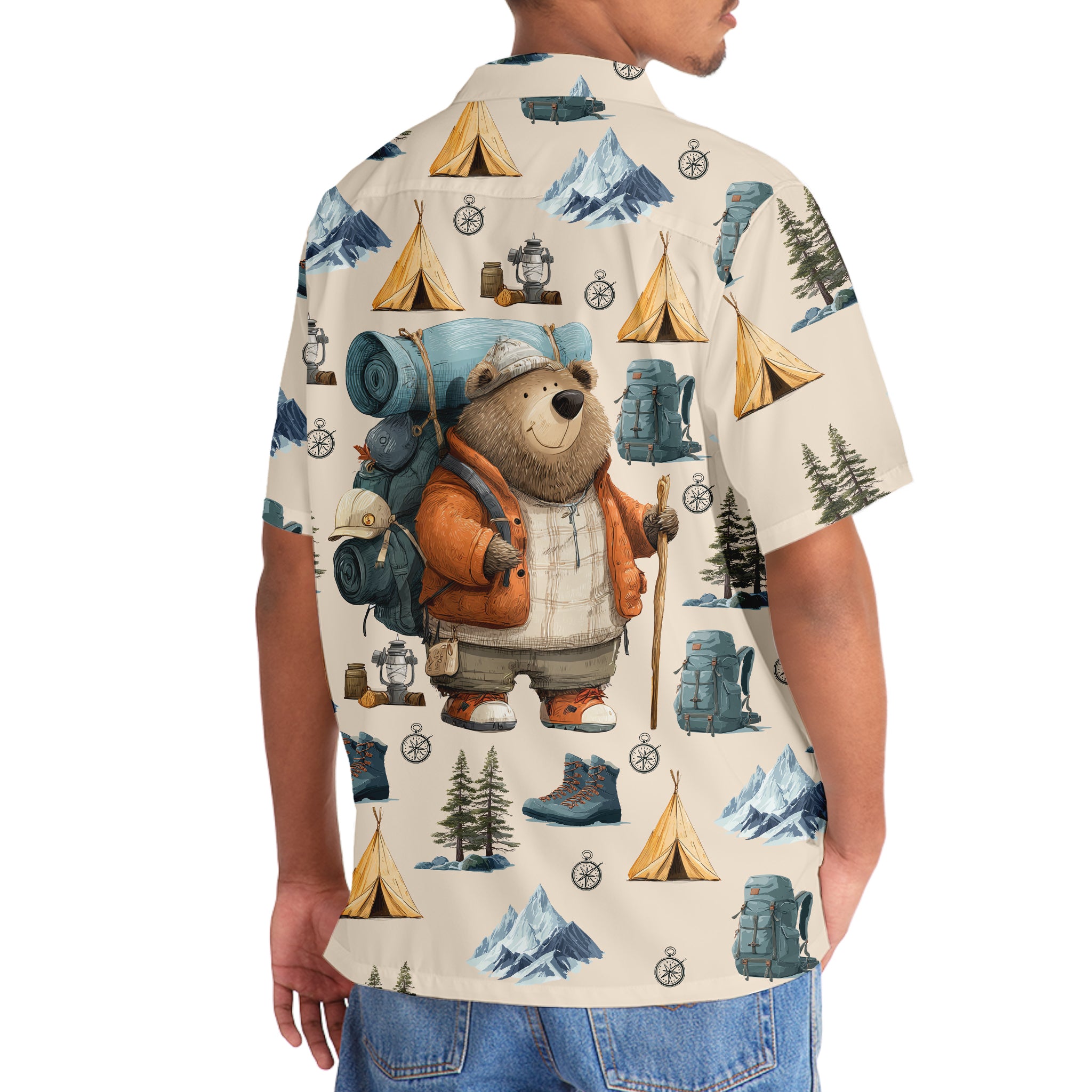 Mountain Adventure Camping Hawaiian Shirt