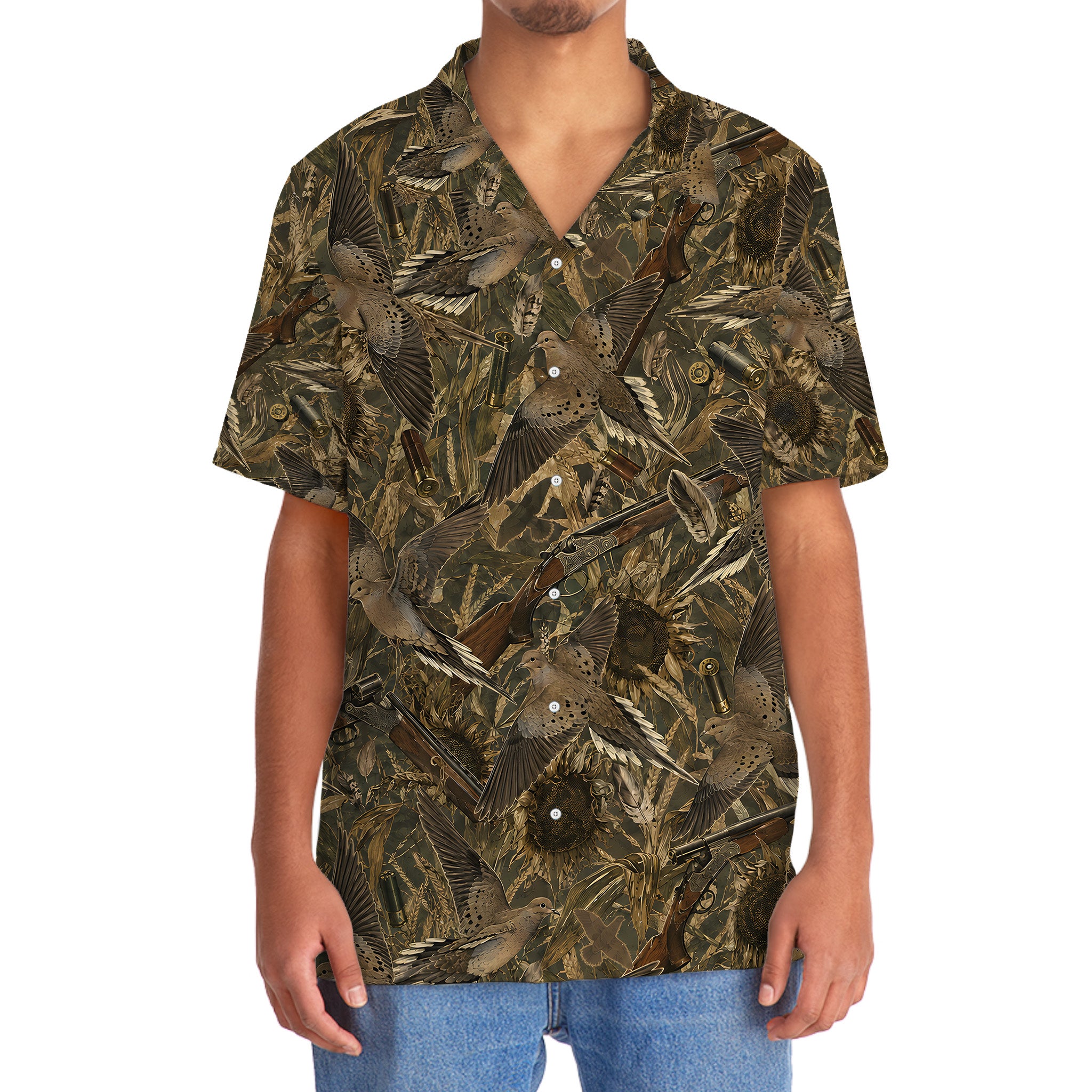 Camouflage Dove Hunting Hawaiian Shirt