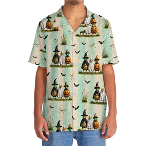 Duck Ghost Pumpkin Halloween Hawaiian Shirt