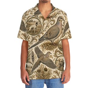 Vintage Dove Hunting Toile Hawaiian Shirt