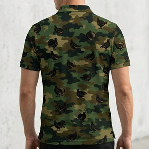 Grouse Camouflage Millitary Men Polo Shirt