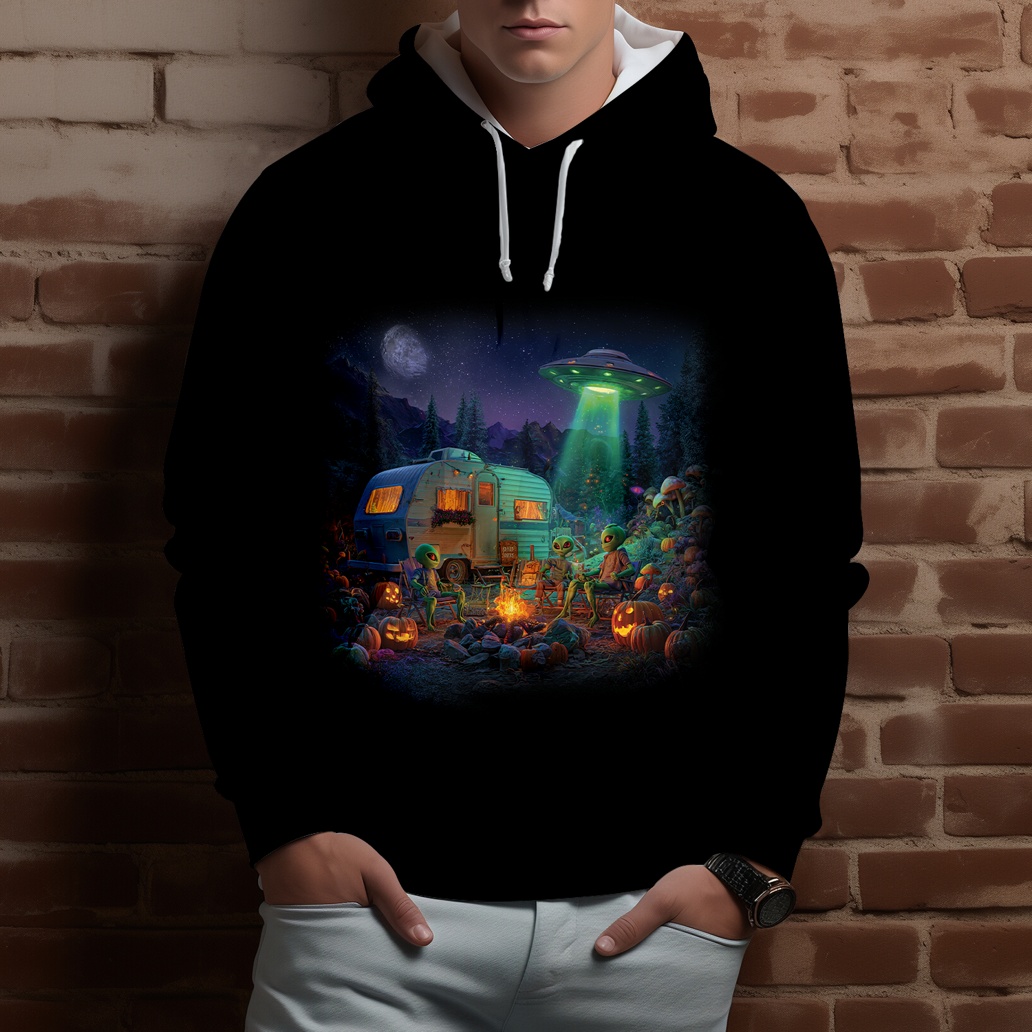 Life Is Better At The UFO Campfire All Over Print Shirt