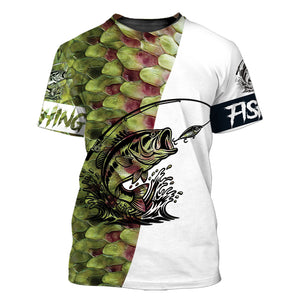 Bass Fishing Team Jerseys Green All Over Print Shirt