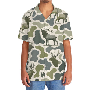 Elk Camouflage Hunting Funny Pattern Hawaiian Shirt
