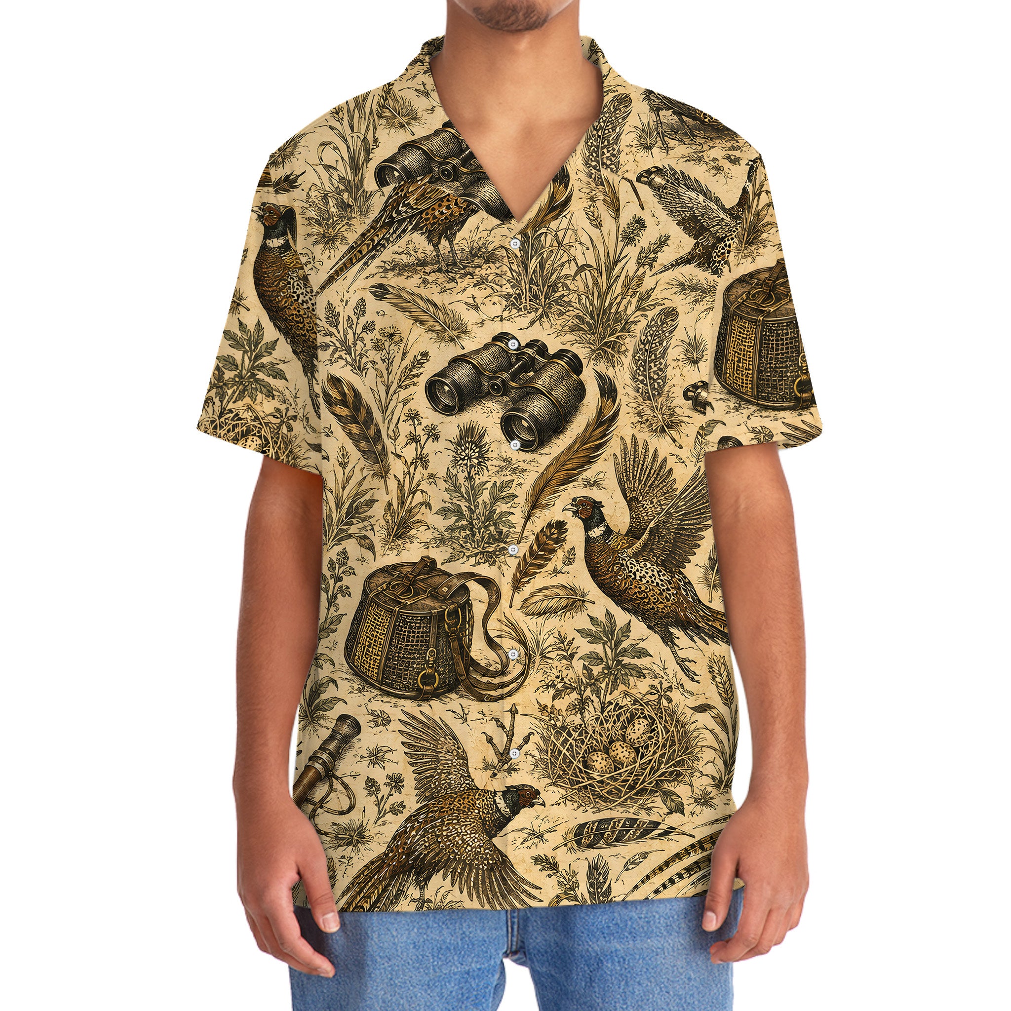 Pheasant Hunting Vintage Hawaiian Shirt