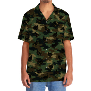 Grouse Camouflage Millitary Hawaiian Shirt