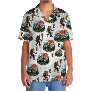 Bigfoot Hiking Hawaiian Shirt