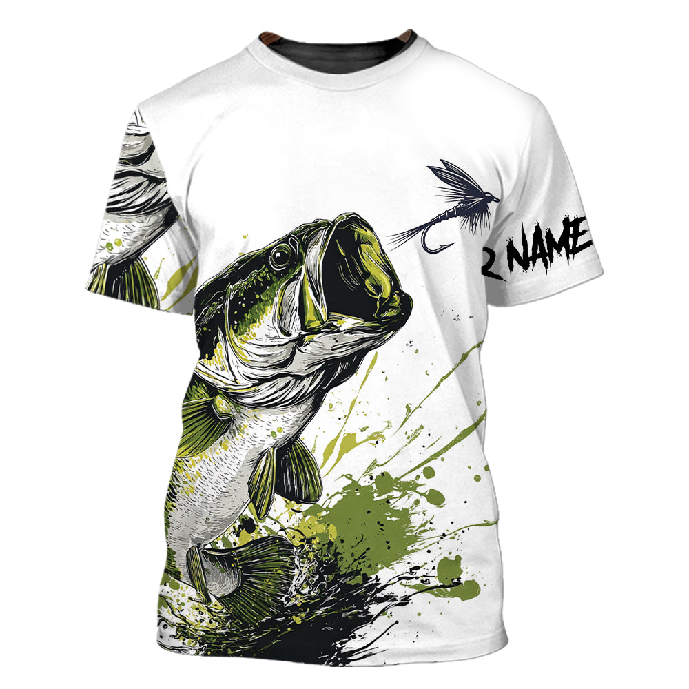 Custom Name Largemouth Bass All Over Print Shirt