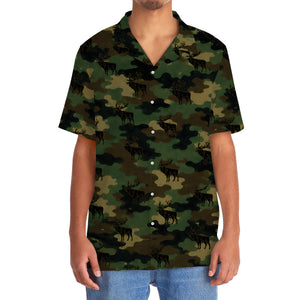 Elk Camouflage Millitary Hawaiian Shirt