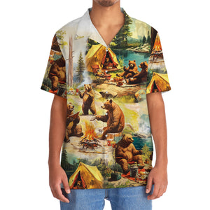 Wildlife Animal Camping Hawaiian Shirt