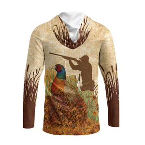 Vintage Wild Pheasant Hunting Flower Camo All Over Print Shirt