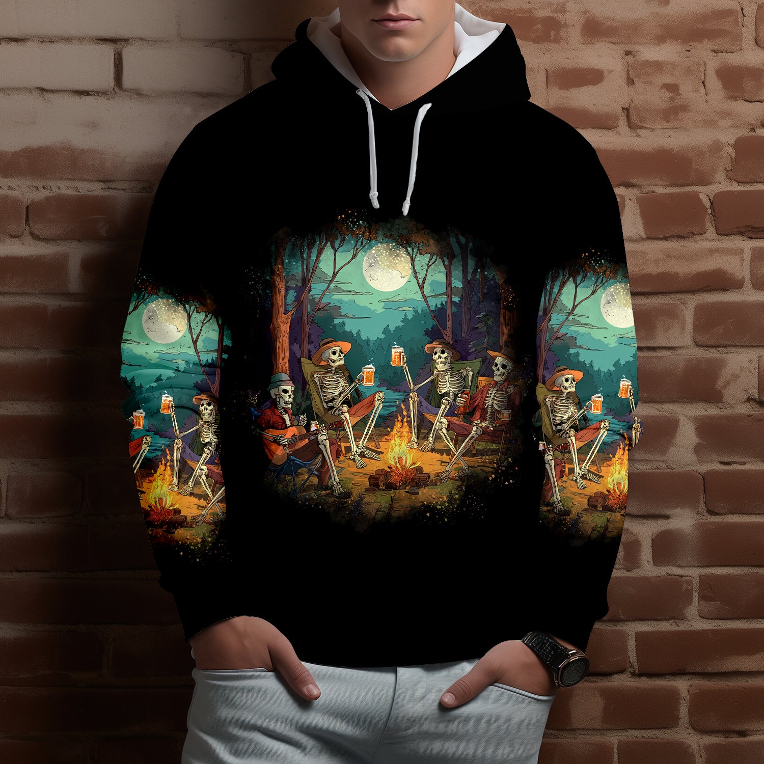 Spooky Camping Crew Halloween All Over Print Shirt