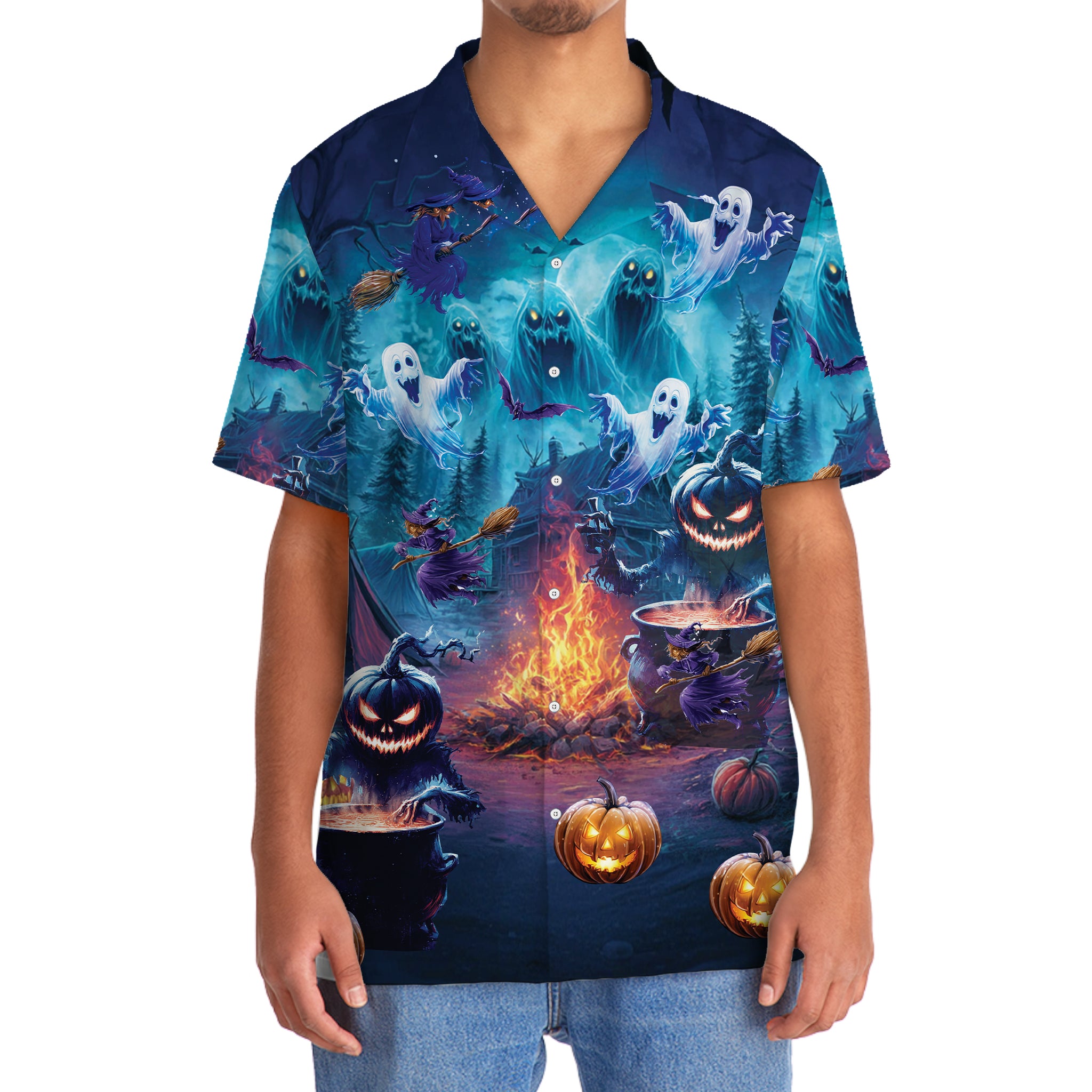Haunted Campsite Hawaiian Shirt