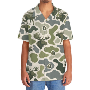 Moose Camouflage Hunting Funny Pattern Hawaiian Shirt