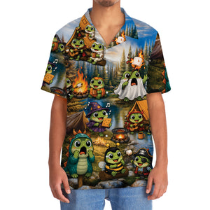 Vintage Frog Camping Hawaiian Shirt